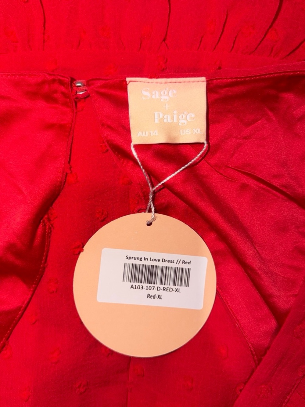 Red Backless Ruffle Mini Dress - Unbranded - Picture 4 of 4